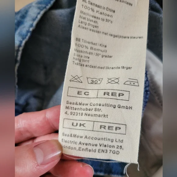 Cute Y2K Blue Denim High Rise Pleated Mini Skorts (SIZE L) - Picture 6 of 10